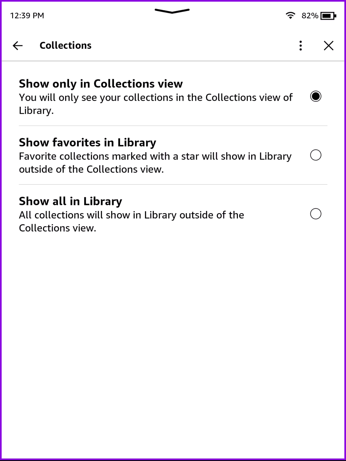 show-collections-in-library-kindle-1153x1536-1 كيفية إنشاء وإدارة مجموعات الكتب على Amazon Kindle