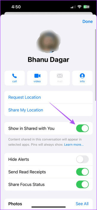 show-in-shared-with-you-photos-app-475x1024-1 أفضل 5 إصلاحات لعدم ظهور صور iMessage في تطبيق الصور على iPhone وiPad وMac