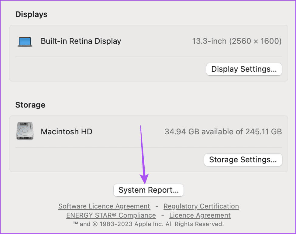 system-report-mac-1 أفضل 7 إصلاحات لخطأ "هذا الـ iPhone مفتوح في نافذة أخرى" في Apple Music على Mac
