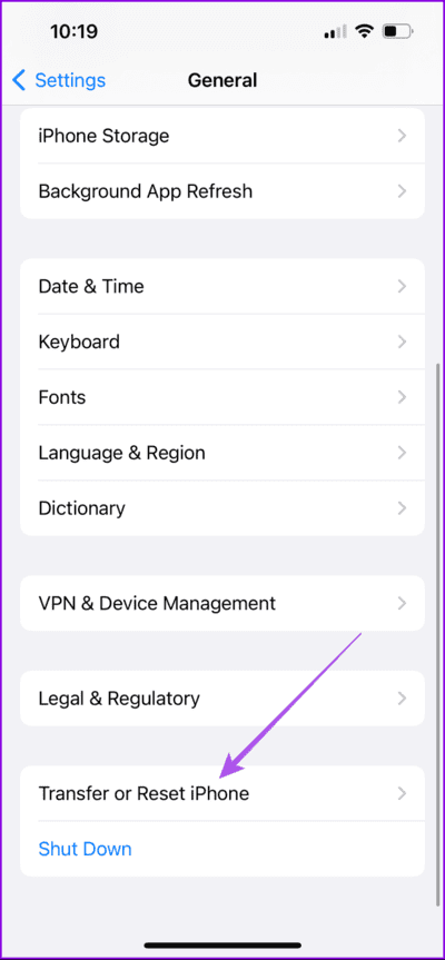 transfer-or-reset-iphone-11-712x1536-1 أفضل 7 إصلاحات لعدم عمل وضع القارئ في Safari