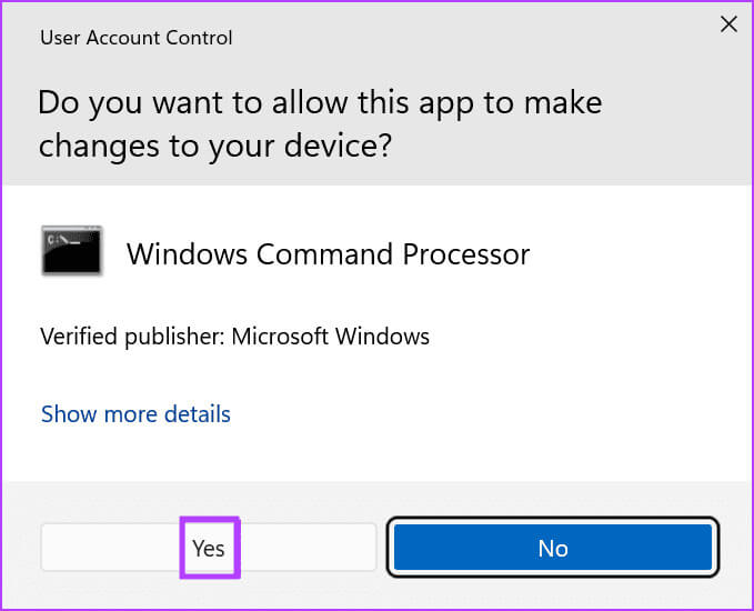 user-account-control-window-2-2 9 إصلاحات لمشكلة "خدمة النقل الذكي في الخلفية (BITS) تستمر في التوقف" في Windows 10 و11