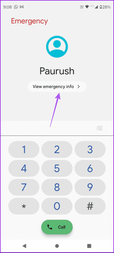 view-emergency-info-on-stock-android-694x1536-1 كيفية إضافة وإدارة المعلومات الطبية على هواتف Samsung Galaxy