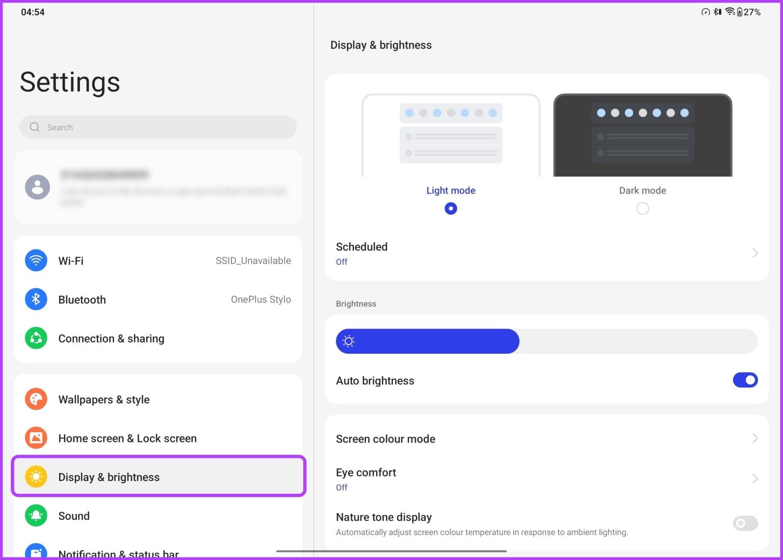 1.-Customize-Dark-Mode-Image-1-1536x1100-1 11 من أفضل النصائح والحيل لـ OnePlus Pad التي يجب أن تعرفها