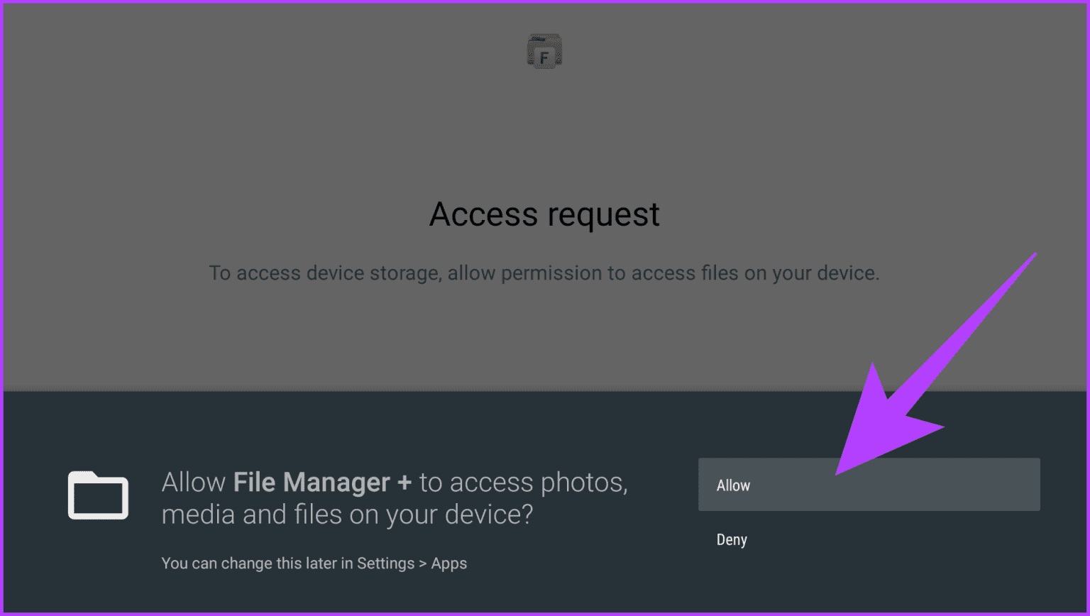 1.8-Launch-the-File-Manager-App-and-grant-it-the-necessary-storage-permissions-1536x868-1 كيفية التحميل الجانبي للتطبيقات (APKs) على Google TV أو Android TV