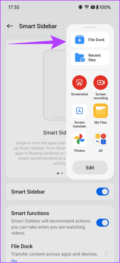 10.2-swipe-inwards-from-the-upper-right-edge-of-the-screen-to-access-the-Smart-Sidebar-702x1536-1 أفضل 12 نصيحة وحيل وإعدادات لـ OnePlus 12 يجب أن تعرفها