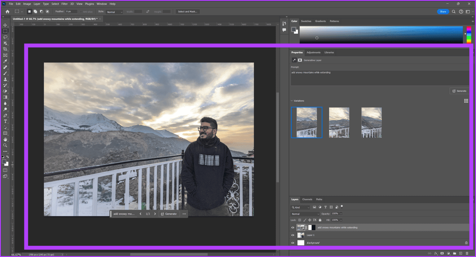 13.-Photoshop-will-generate-different-variations-for-you-to-choose-from-Extend-Images-or-Background-in-Adobe-Photoshop-1536x830-1 3 طرق لتوسيع الصور (أو الخلفية) في Adobe Photoshop