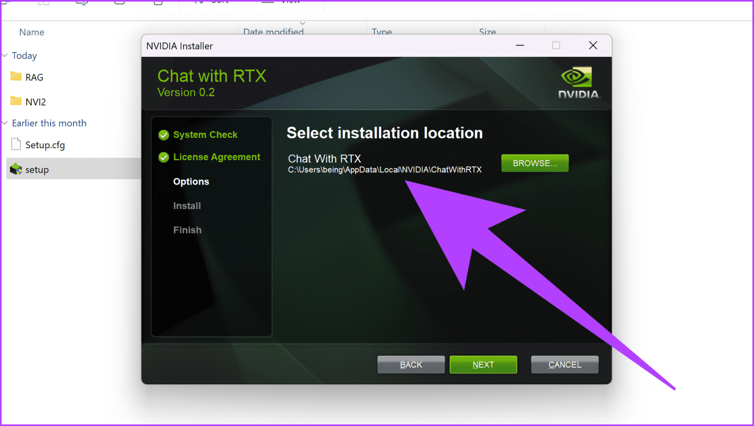 2.-make-sure-to-use-the-default-installation-location-only.-Chat-with-RTX-1536x868-1 كيفية تنزيل واستخدام NVIDIA Chat مع RTX على Windows