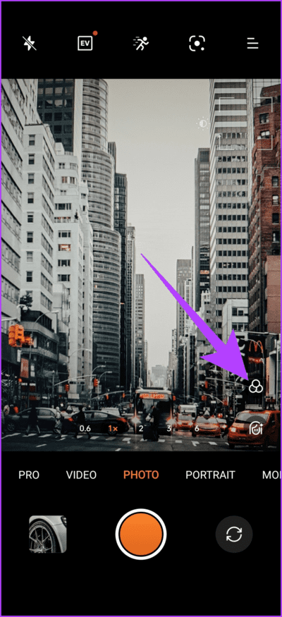 2.1-simply-tap-on-the-Filters-icon-inside-the-camera-app-702x1536-1 أفضل 7 نصائح وحيل لكاميرا OnePlus 12