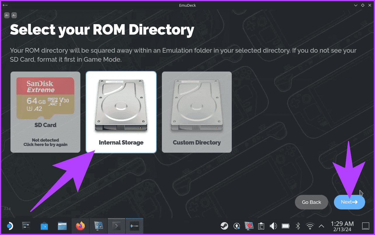 2.3-select-the-install-location كيفية تثبيت EmuDeck على Steam Deck