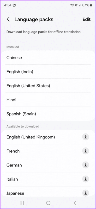 2.4-You-can-then-download-the-languages-you-need-for-translation-712x1536-1 11 من أفضل النصائح والحيل لجهاز Samsung Galaxy S24