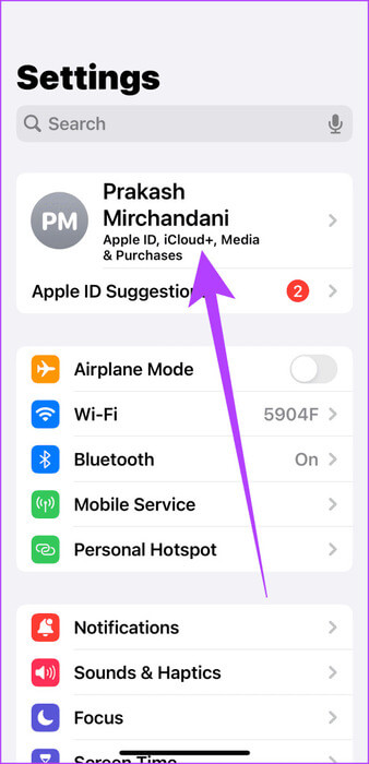 3.1-head-over-to-your-account-settings-inside-the-Settings-app-494x1024-1 6 طرق لإصلاح عدم عمل Apple Music Family Sharing على iPhone