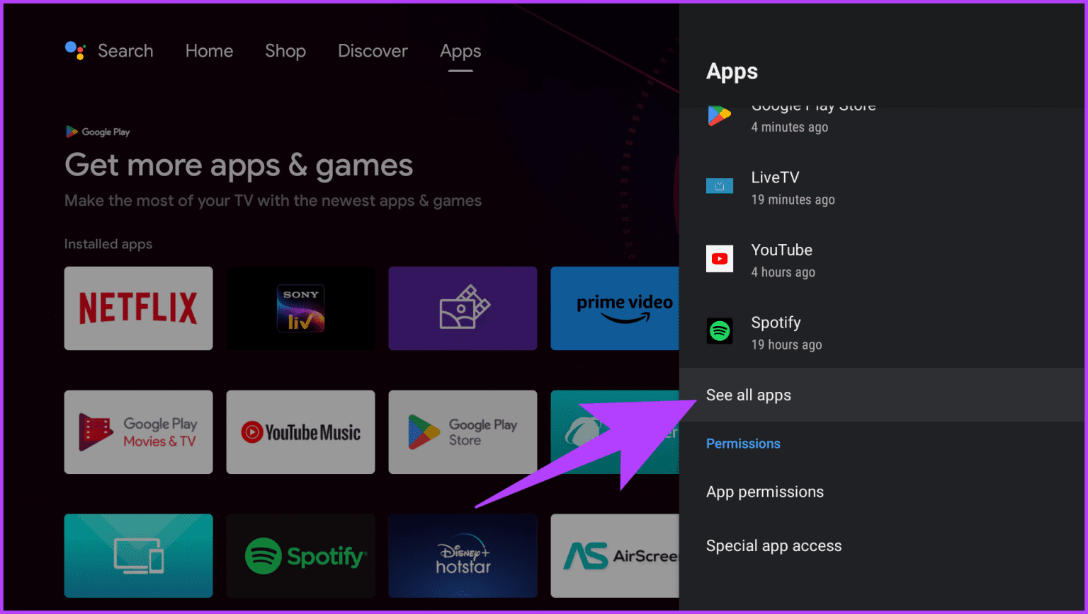 3.2-scroll-down-and-select-See-all-apps-1536x868-1 كيفية التحميل الجانبي للتطبيقات (APKs) على Google TV أو Android TV