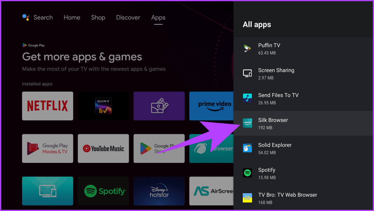 3.3-Navigate-to-the-sideloaded-app-of-your-choice-and-select-it-1536x868-1 كيفية التحميل الجانبي للتطبيقات (APKs) على Google TV أو Android TV