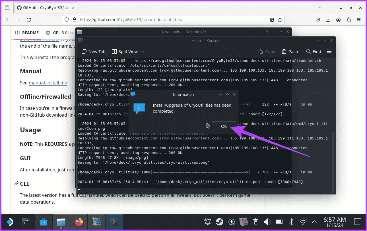 4.-CryoUtilities-will-now-proceed-to-install-the-necessary-files-on-your-Steam-Deck كيفية تحسين أداء الألعاب في Steam Deck