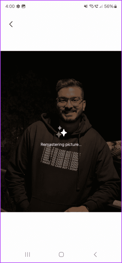 4.3-And-thats-it.-Now-sit-back-and-watch-as-the-AI-analyzes-your-photo-enhancing-its-colors-sharpening-details-and-correcting-any-exposure-issues-712x1536-1 كيفية استخدام التحرير التوليدي على Samsung Galaxy S24