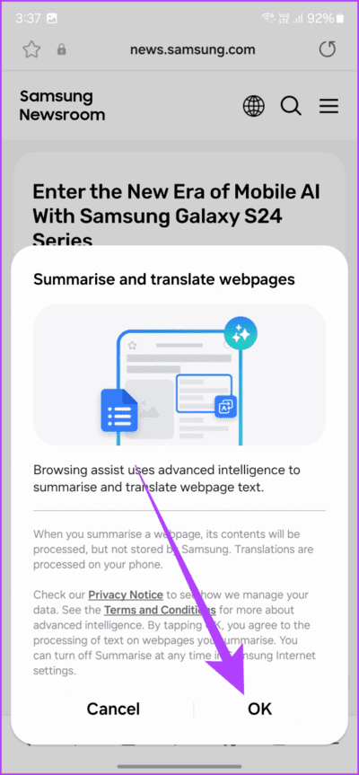 5.2-Make-sure-to-tap-on-OK-to-give-it-the-necessary-permission-712x1536-1 11 من أفضل النصائح والحيل لجهاز Samsung Galaxy S24
