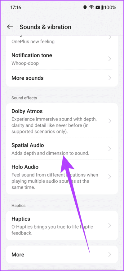 6.1-Spatial-Audio-702x1536-1 أفضل 12 نصيحة وحيل وإعدادات لـ OnePlus 12 يجب أن تعرفها
