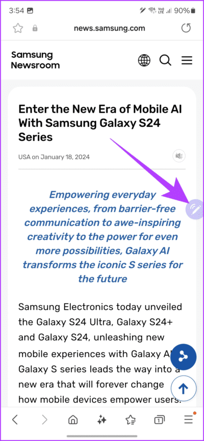 7.1-tap-on-the-S-Pen-icon-712x1536-1 11 من أفضل النصائح والحيل لجهاز Samsung Galaxy S24