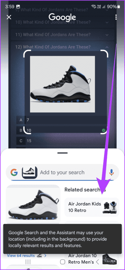 8.4-The-phone-will-automatically-search-for-the-same-and-deliver-relevant-information-712x1536-1 11 من أفضل النصائح والحيل لجهاز Samsung Galaxy S24