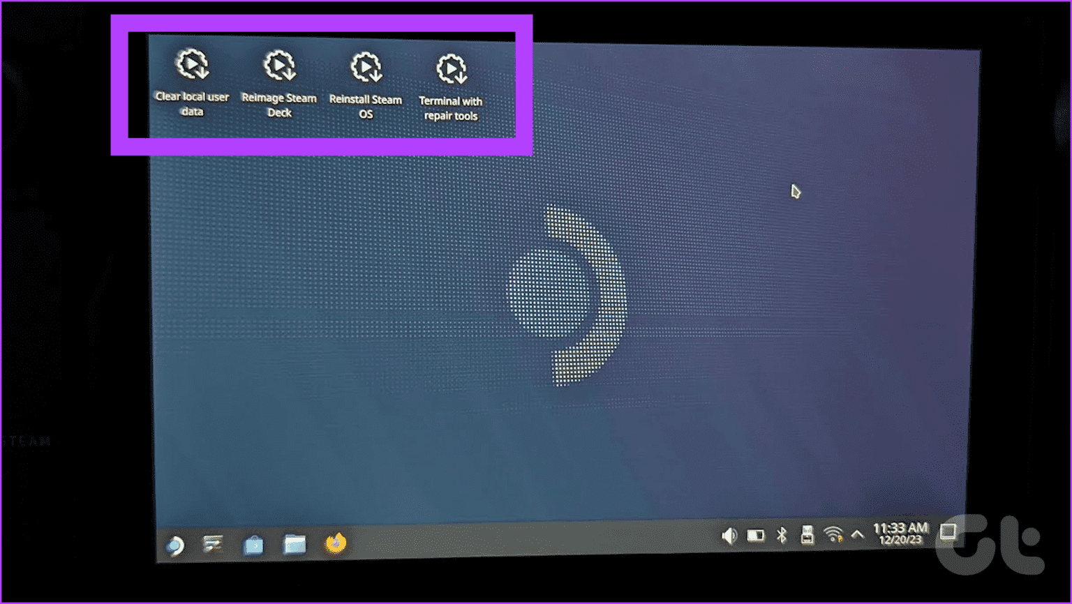 9.-Your-Steam-Deck-should-now-boot-into-a-recovery-environment-1536x866-1 كيفية إعادة ضبط جهاز Steam Deck إلى إعدادات المصنع: دليل كامل