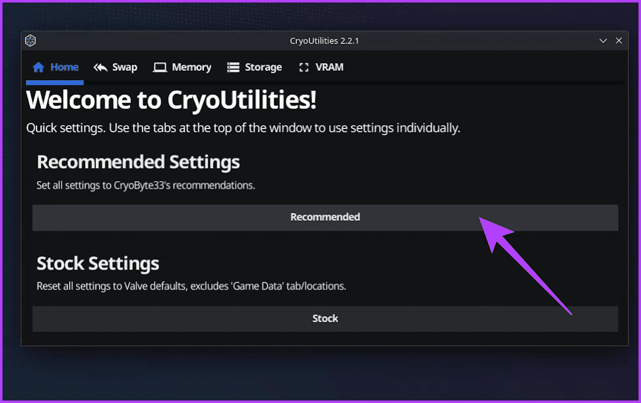9.-just-tap-on-Recommended-to-apply-the-recommended-settings-to-your-Steam-Deck كيفية تحسين أداء الألعاب في Steam Deck