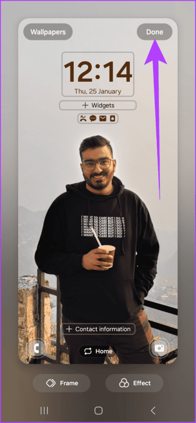 9.6-You-can-customize-the-wallpaper-to-your-liking-with-effects-if-you-want-or-simply-tap-on-Done-to-apply-it-712x1536-1 11 من أفضل النصائح والحيل لجهاز Samsung Galaxy S24
