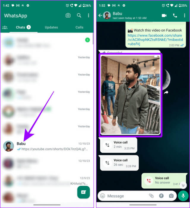 A-WhatsApp-Chat-on-Android-768x840-1 كيفية حفظ صور/فيديوهات WhatsApp في المعرض على iPhone وAndroid وWeb