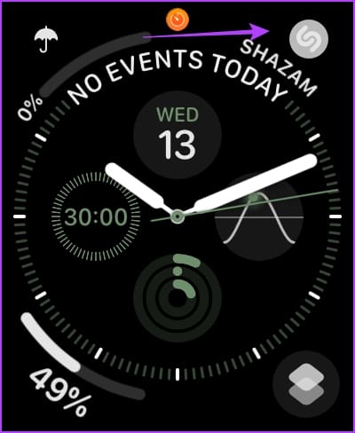 Access-Shazam-from-Watch-Face كيفية استخدام Shazam على Apple Watch