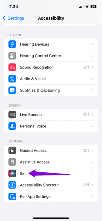Accessibility-Settings-on-iPhone-3-710x1536-1 أفضل 10 إصلاحات لاستمرار فقد اتصال المكالمات على جهاز iPhone