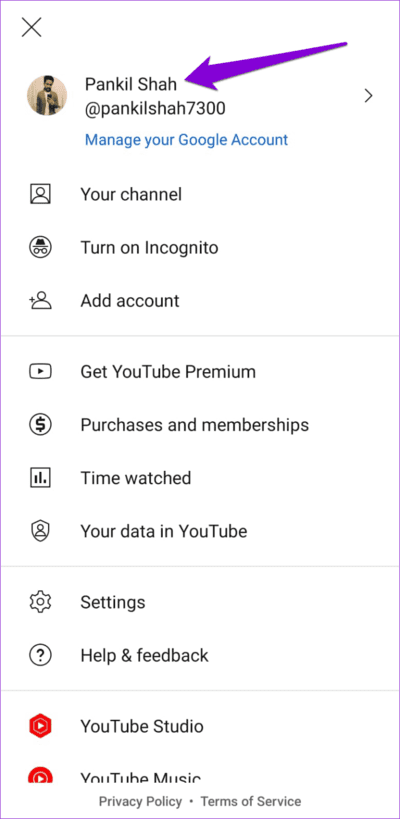Account-in-YouTube-for-Mobile-750x1536-1 أفضل 10 إصلاحات لعدم إمكانية نشر التعليقات على مقاطع الفيديو على YouTube