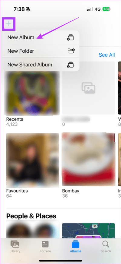 Add-Album كيفية عرض صور الكاميرا فقط على iPhone