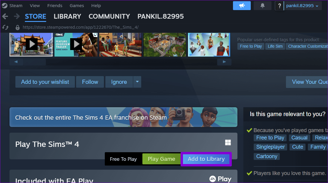Add-Game-to-Library أفضل 6 إصلاحات لعدم عرض للألعاب المثبتة في المكتبة على Steam في Windows