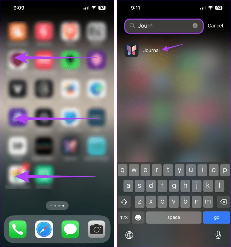 Add-journal-app-to-home-1916x2048-1 6 طرق لإصلاح فقدان أو عدم عمل تطبيق Journal على iOS 17