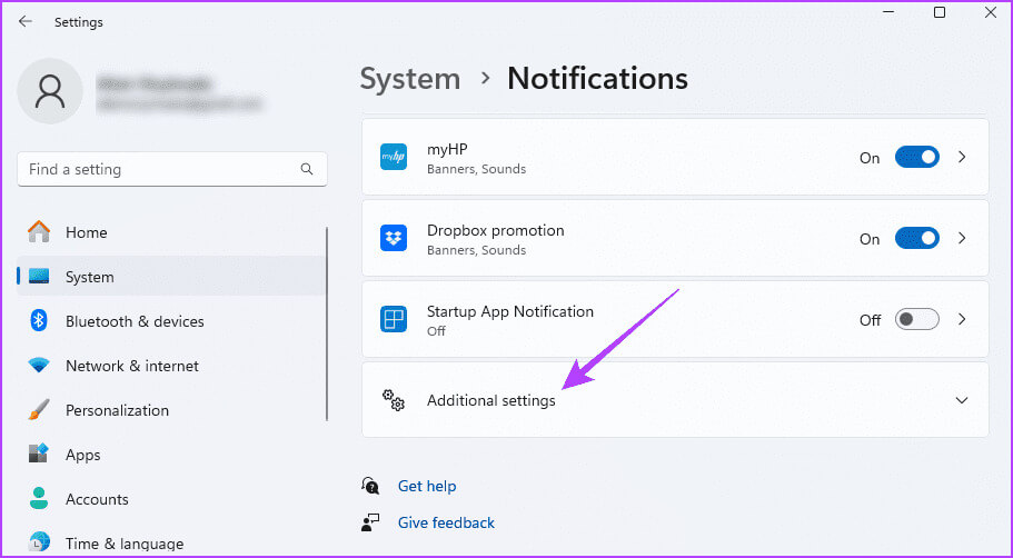 Additional-Notification-Settings أفضل 5 طرق لتعطيل النصائح والاقتراحات على Windows 11