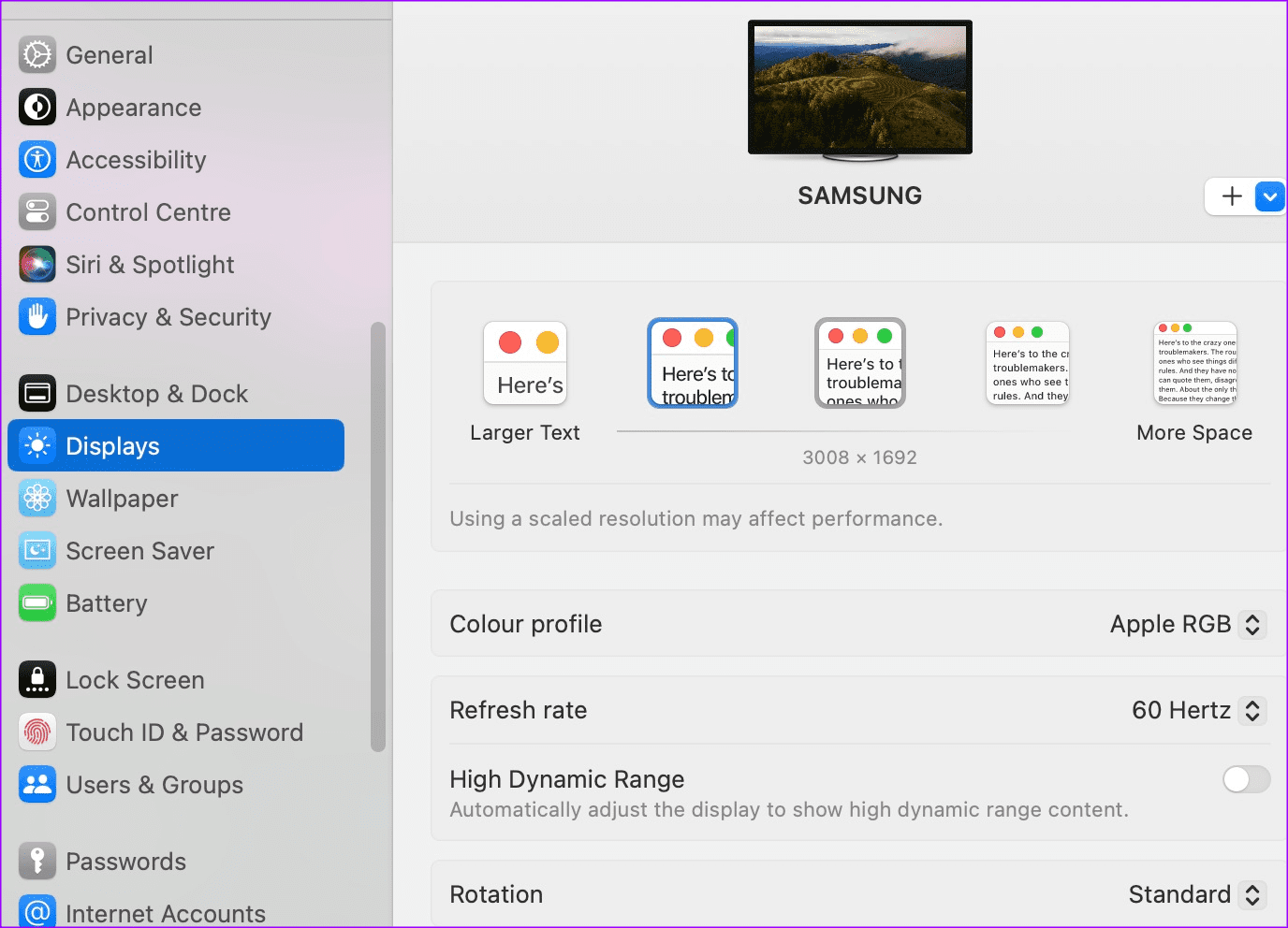 Adjust-Resolution-for-Second-Display-on-Mac-6 كيفية ضبط دقة شاشة العرض الثانية على Mac