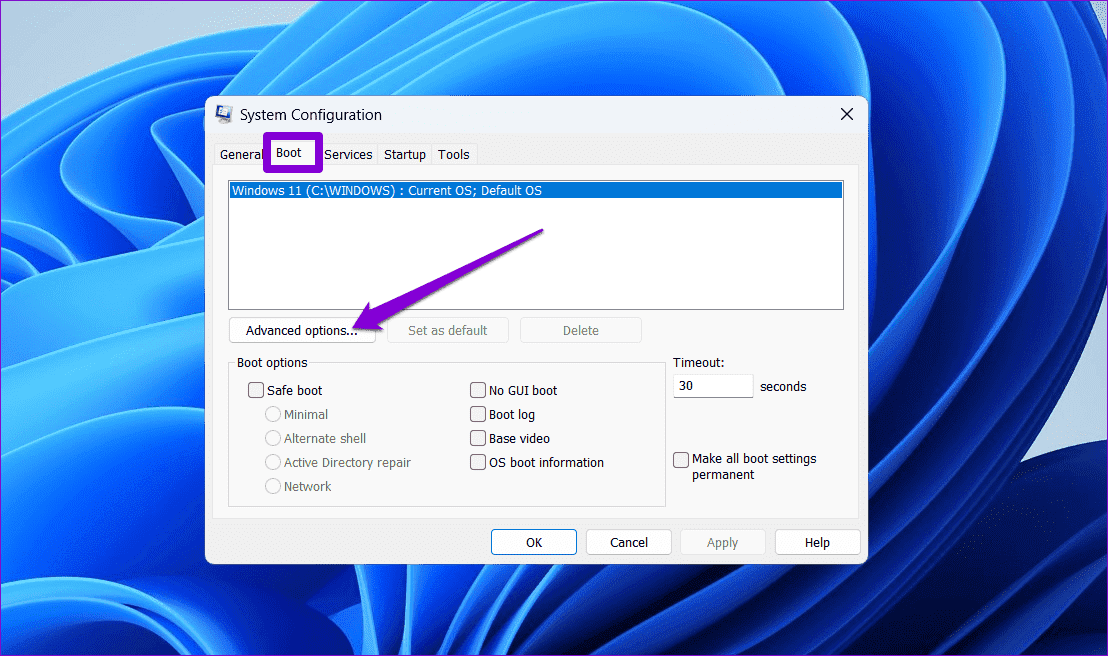 Advanced-Boot-Options-on-Windows أفضل 7 إصلاحات للاستخدام العالي لـ CPU في Discord على Windows