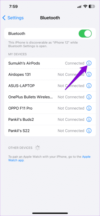 AirPods-Properties-on-iPhone-710x1536-1 أفضل 7 إصلاحات لبدء تشغيل تلقائي لـ Apple Music على iPhone