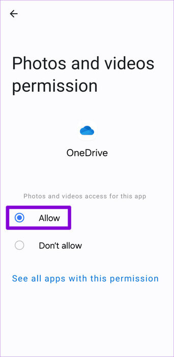 Allow-OneDrive-App-Permissions-on-Android-500x1024-1 أفضل 9 إصلاحات لعدم مزامنة تطبيق OneDrive على Android وiPhone