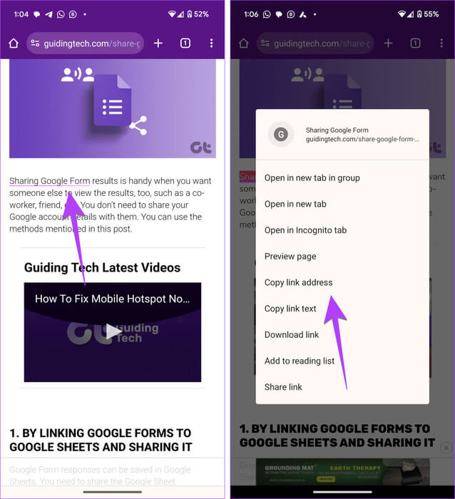 Android-copy-link-text-934x1024-1 4 طرق سهلة لنسخ ولصق النص على Android