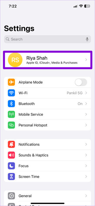 Apple-Account-on-iPhone-474x1024-1 أفضل 6 إصلاحات لعدم تحميل الصور في تطبيق Mail على iPhone