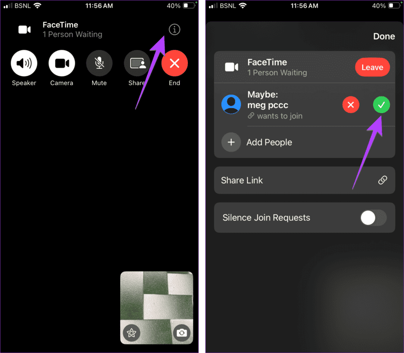 Approve-facetime-call-from-android-or-windows كيفية إرسال رابط FaceTime إلى Android وWindows