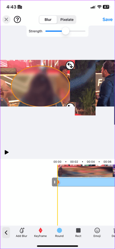 Blur-Part-of-a-Video-or-Screen-Recording-on-iPhone-4-710x1536-1 كيفية عمل ضبابية وطمس مقطع فيديو أو تسجيل الشاشة على iPhone