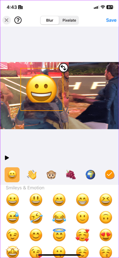 Blur-Part-of-a-Video-or-Screen-Recording-on-iPhone-5-710x1536-1 كيفية عمل ضبابية وطمس مقطع فيديو أو تسجيل الشاشة على iPhone
