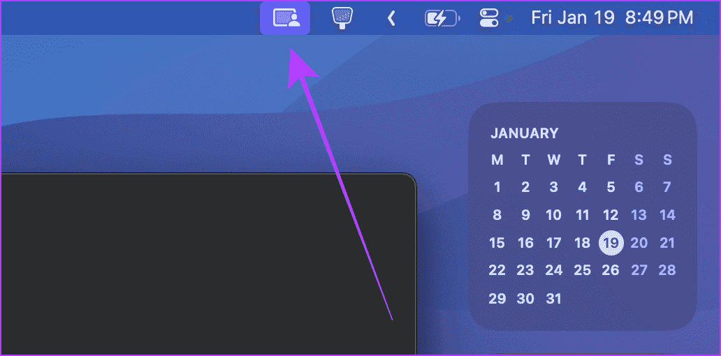 Camera-Options-Menu-Bar-Mac كيفية مشاركة شاشتك في FaceTime على iPhone وiPad وMac