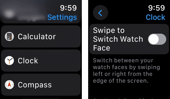 Change-Apple-Watch-face-by-swiping كيفية تغيير وجه Apple Watch من iPhone أو Watch