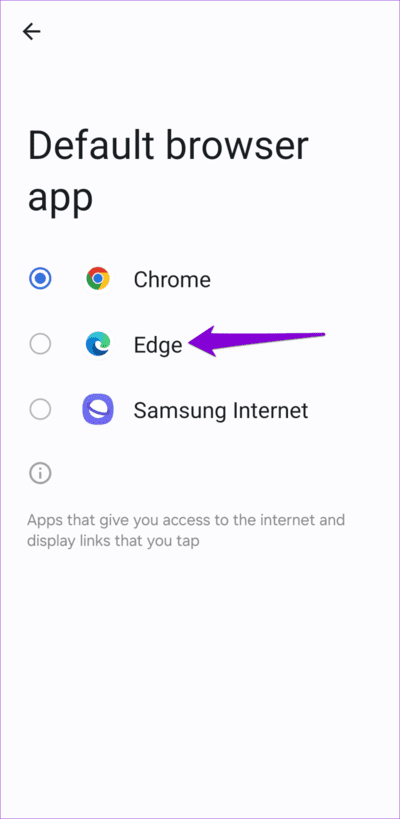 Change-Default-Browser-on-Android-1-750x1536-1 أفضل 7 إصلاحات لعدم فتح الروابط في Facebook Messenger على Android وiPhone