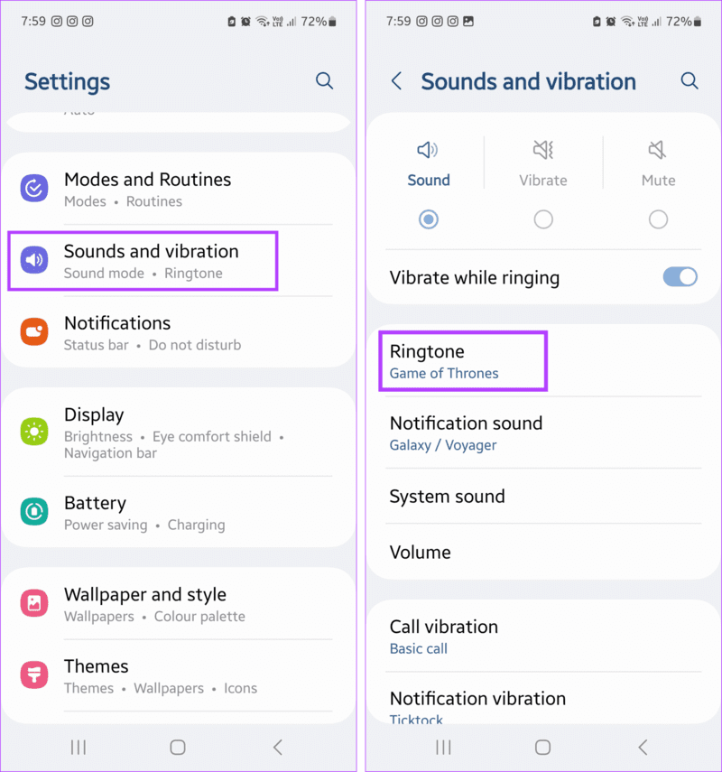 Change-Ringtone-on-Android-1-1916x2048-1 كيفية منع شخص ما من الاتصال بك دون حظر