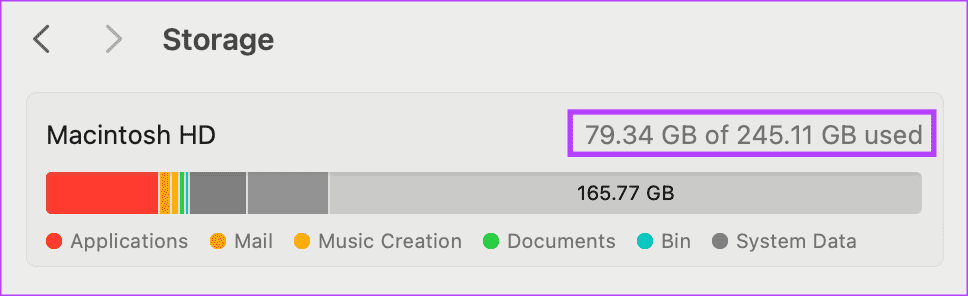 Check-Available-Storage لماذا لا يمكنني تحديث جهاز MacBook وكيفية إصلاحه