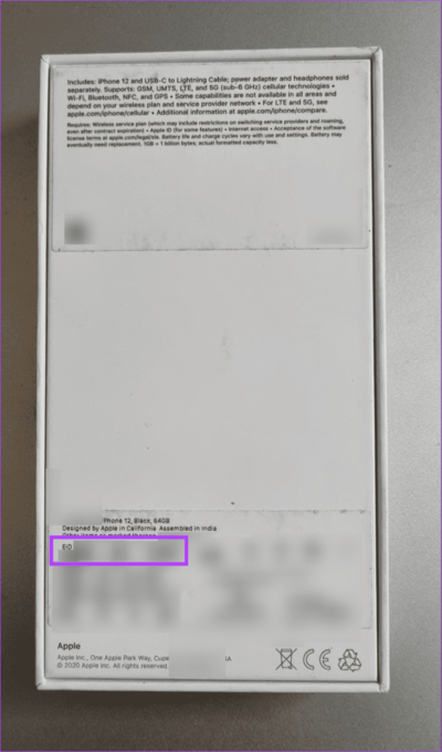 Check-EID-number-on-box ما هو رقم EID على iPhone وكيف يمكنك العثور عليه