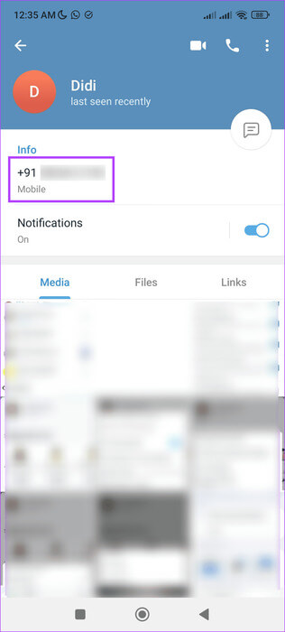 Check-contact-information كيفية العثور على رقم هاتف شخص ما على Telegram